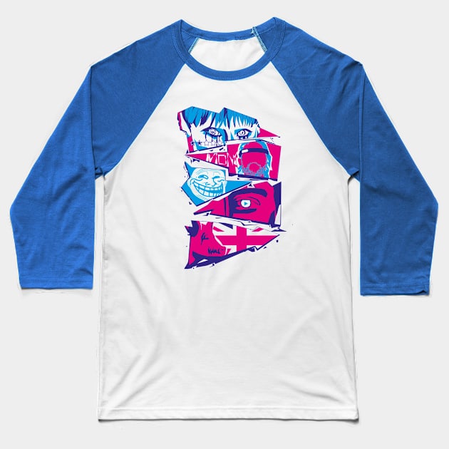 Black Mirror Baseball T-Shirt by quadrin